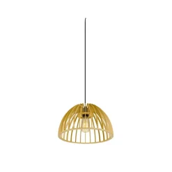 SLV Pendellampe Wud, lys tre, Ø 38 cm, tre| Butikkbelysning
