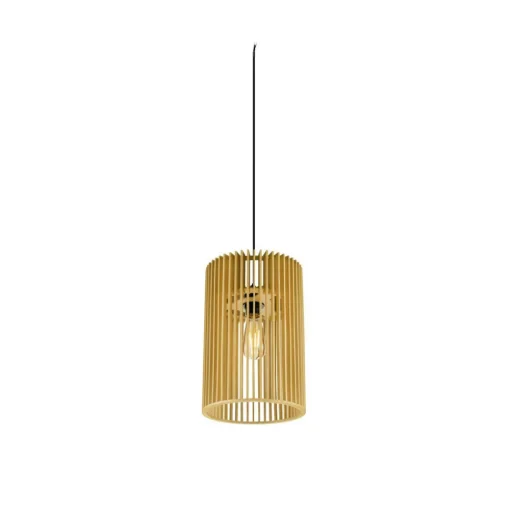 SLV Pendellampe Wud, lys tre, Ø 25 cm, tre Outlet