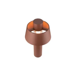 SLV Photoni 45 sokkellampe, rustfarget, aluminium, høyde 45 cm| Sokkellamper