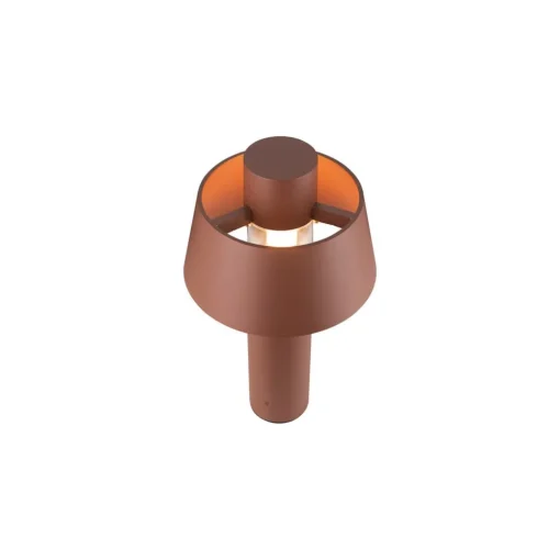 SLV Photoni 45 sokkellampe, rustfarget, aluminium, høyde 45 cm| Sokkellamper