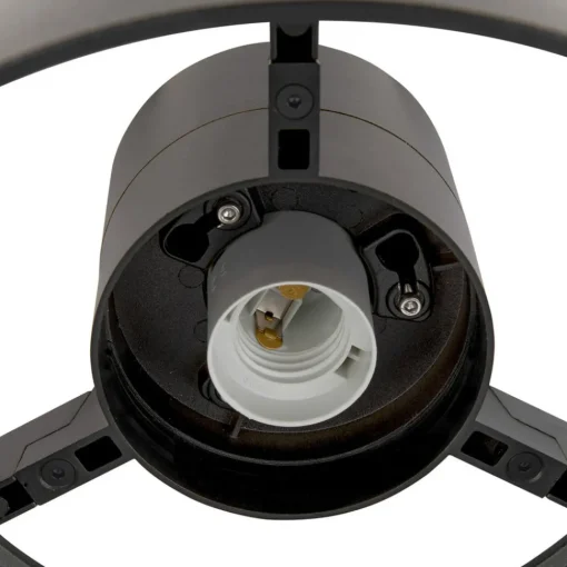 SLV Photoni taklampe, svart, aluminium, Ø 25 cm| Taklamper Utendørs