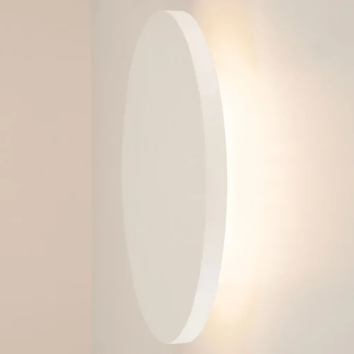 SLV Plastra LED-vegglampe i gips, rund Best