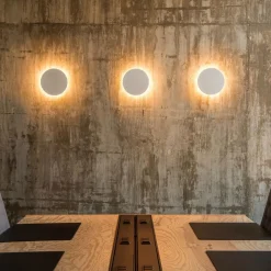SLV Plastra LED-vegglampe i gips, rund Best