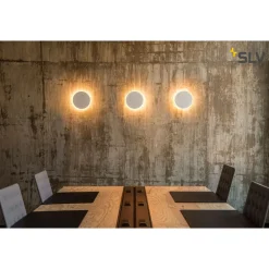 SLV Plastra LED-vegglampe i gips, rund Best