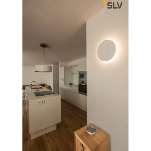 SLV Plastra LED-vegglampe i gips, rund Best
