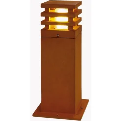 SLV Rusty firkantet LED-sokkel lys rustbrun| Sokkellamper