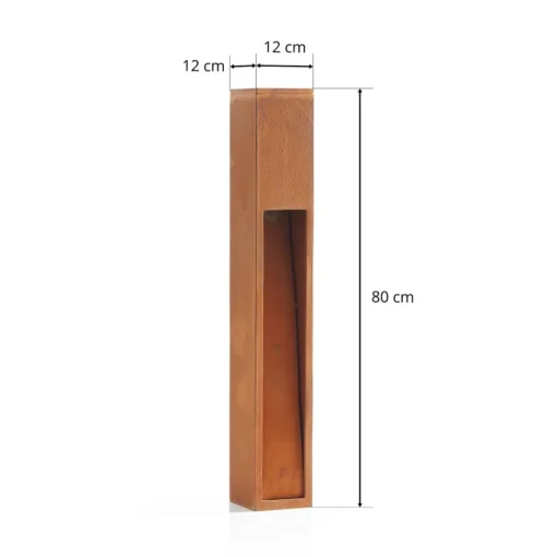 SLV Rusty Slot 80 rustbrun sokkelbelysning| Gatebelysning, Pullert Belysning