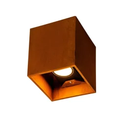 SLV Rusty utendørs LED-vegglampe up/down firkant| Taklamper Utendørs