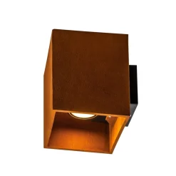SLV Rusty utendørs LED-vegglampe up/down firkant| Taklamper Utendørs