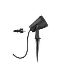 SLV Samrina lampe med jordspyd, svart, plast, høyde 13 cm Sale