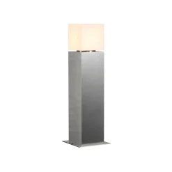 SLV sokkellampe Square Pole, høyde 60 cm, grå, stål| Sokkellamper