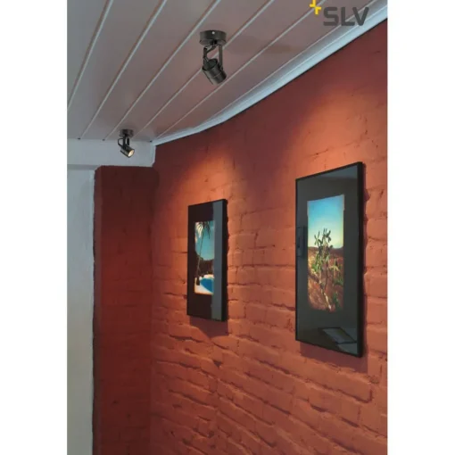 SLV Spot 79 Ceiling spotlight 1fl. 230V svart| Spotter I Tak