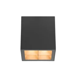 SLV taklampe S-Cube, antracitt, aluminium, lengde 9,5 cm| Terrassebelysning|Taklamper Utendørs