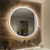 SLV Trukko LED-veggspeil IP44 CCT svart Ø 80 cm| Møbel Og Interiør