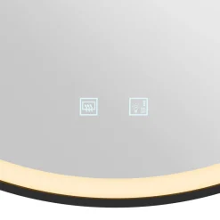 SLV Trukko LED-veggspeil IP44 CCT svart Ø 80 cm| Møbel Og Interiør