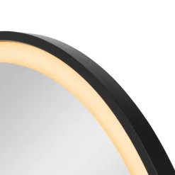 SLV Trukko LED-veggspeil IP44 CCT svart Ø 80 cm| Møbel Og Interiør