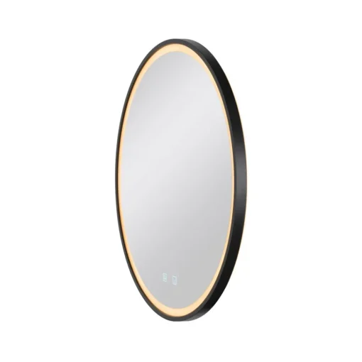 SLV Trukko LED-veggspeil IP44 CCT svart Ø 61cm| Møbel Og Interiør