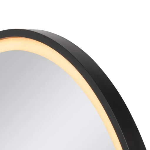 SLV Trukko LED-veggspeil IP44 CCT svart Ø 61cm| Møbel Og Interiør