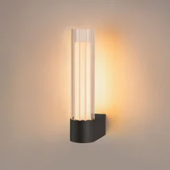 SLV vegglampe til bad Lygant enkel, svart, aluminium| Vegglamper