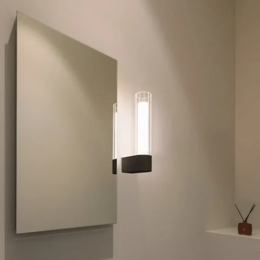SLV vegglampe til bad Lygant enkel, svart, aluminium| Vegglamper