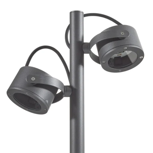 SLV veilampe Sitra, 2 lyskilder, antrasitt, aluminium, GX53, IP44