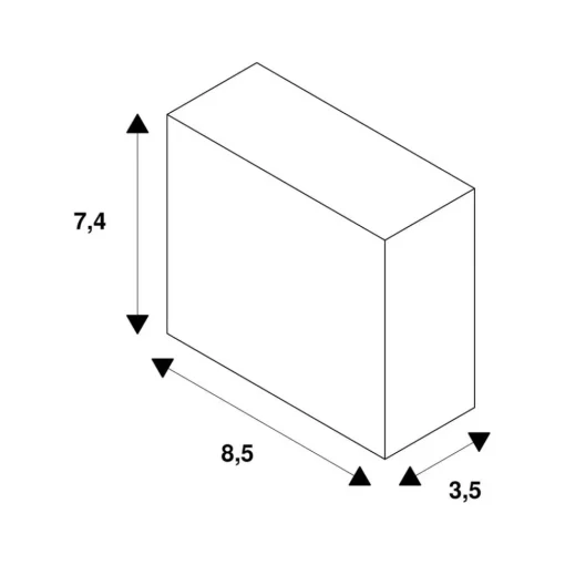 SLV -adapter, 1-fase skinne, hvit, plast| Skinnesystem
