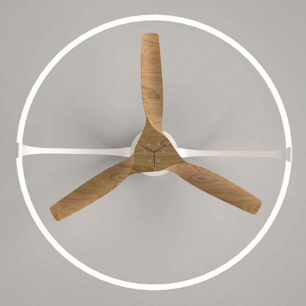 Mantra Iluminación Smart LED-takvifte Nepal, hvit/bok, DC, stille| Takvifter|Moderne Takvifter