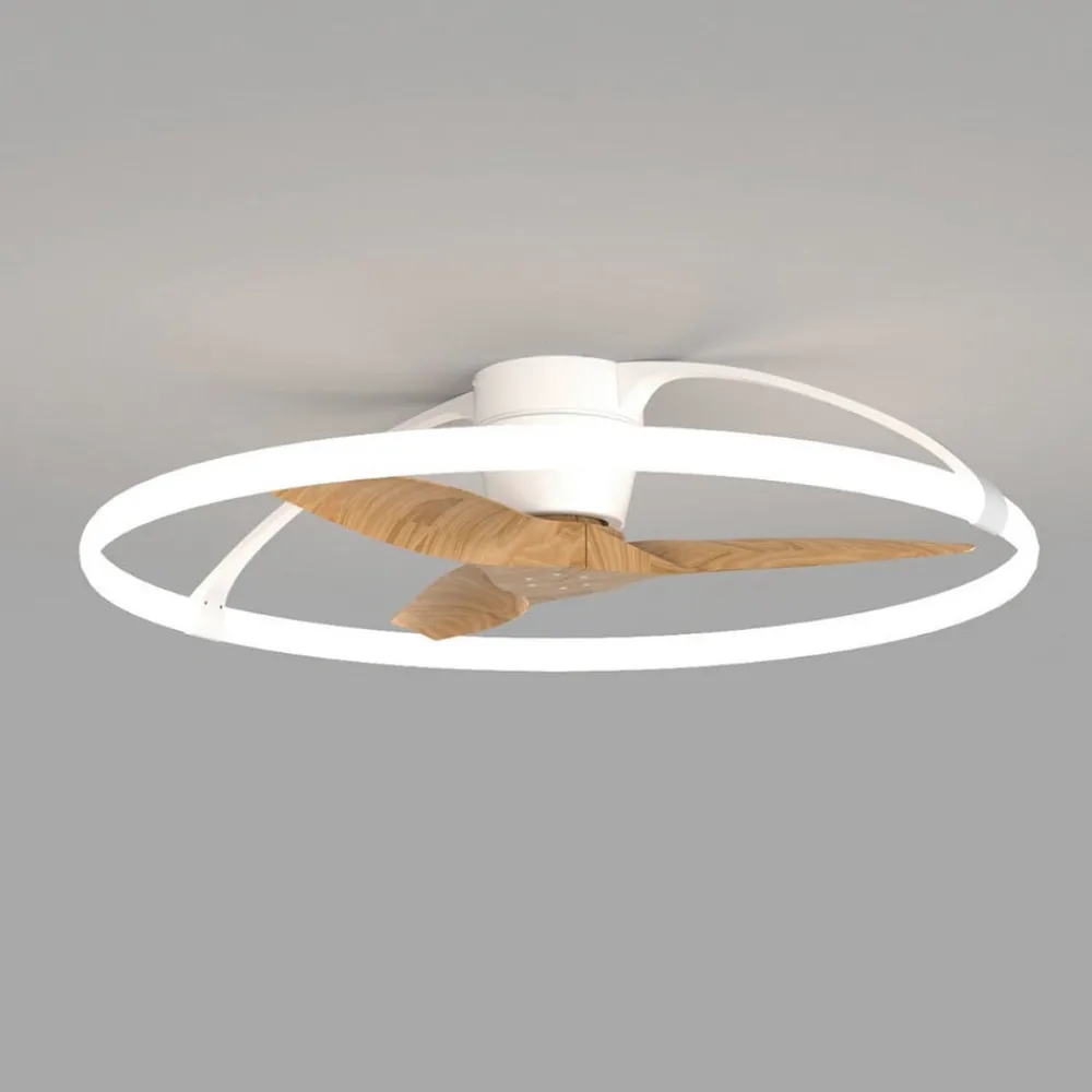 Mantra Iluminación Smart LED-takvifte Nepal, hvit/bok, DC, stille| Takvifter|Moderne Takvifter