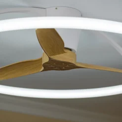 Mantra Iluminación Smart LED-takvifte Nepal, hvit/bok, DC, stille| Takvifter|Moderne Takvifter