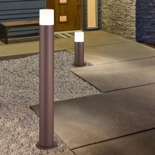 Trio Lighting Sokkellampe Hoosic av trykkstøpt aluminium, rust| Sokkellamper