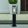 Searchlight Sokkellampe, IP44, svart, høyde 45 cm, metall| Sokkellamper