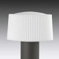 FARO BARCELONA Sokkellampe Muffin med rilleformet skjerm, 55,9 cm New