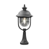 Konstsmide Sokkellampe Parma, svart, metall, 52 cm høy, E27, IP43| Sokkellamper