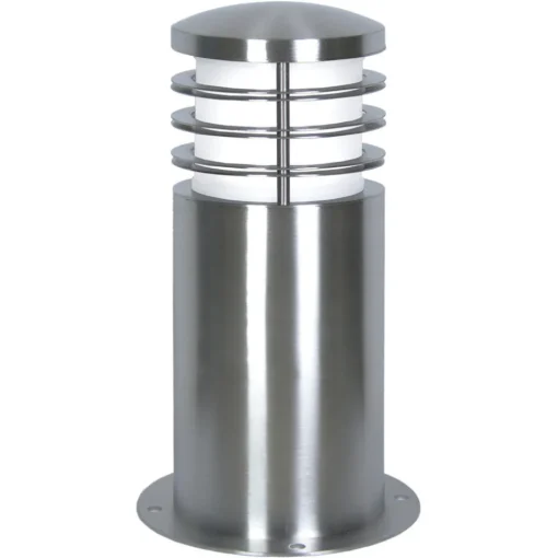 Elstead Sokkellampe Sandbanks, stål, 24 cm høy, E27, IP44| Sokkellamper