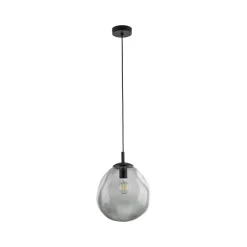 TK Lighting Sol Mini pendellampe, glass, Ø 25 cm, svart/grafittgrått| Pendellamper