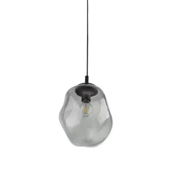 TK Lighting Sol Mini pendellampe, glass, Ø 25 cm, svart/grafittgrått| Pendellamper