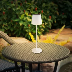 Globo Solcellebordlampe 36637, IP44, hvit Best