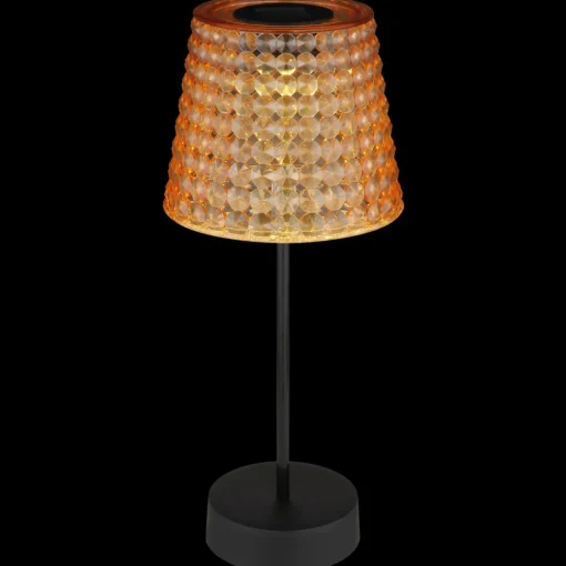 Globo Solcellebordlampe 36634-2A, sett med 2 svart/rav Hot