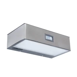 LUTEC Solcelledrevet LED-sensor-utendørs vegglampe Brick| Solcellelamper Med Sensor|Utebelysning Med Sensor