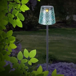 Globo Solcellelampe med jordspyd 36562S, IP44, sølv| Solcellelamper|Utespotter