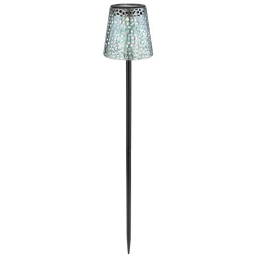 Globo Solcellelampe med jordspyd 36562S, IP44, sølv| Solcellelamper|Utespotter