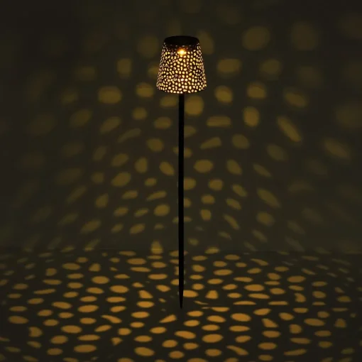Globo Solcellelampe med jordspyd 36562S, IP44, sølv| Solcellelamper|Utespotter