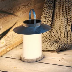 Nordlux Solcellelampe Temple To-Go, sink, høyde 30 cm| Dekorasjonsbelysning|Kommersiell Utebelysning