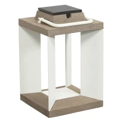 Les Jardins Solcellelykt Teckalu, Duratek/hvit, 36,5 cm| Solcellelamper Med Sensor|Solcellelamper