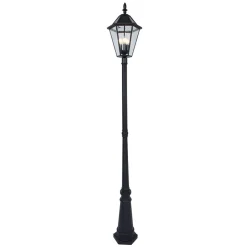 LUTEC Sol-lyktestolpe London med retrofit-LED-pære Outlet