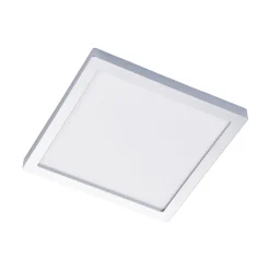 Arcchio Solvie LED-taklampe, sølv, kantet, 30 x 30 cm| Kontorbelysning