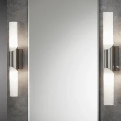 Briloner Splash vegglampe, 2 lyskilder, matt nikkel Discount