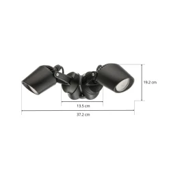 Fumagalli Spotlight Minitommy-EL 2 lyskilde CCT svart/frost| Utespotter