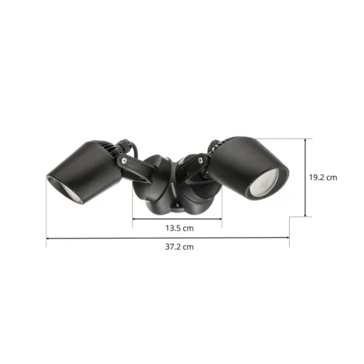 Fumagalli Spotlight Minitommy-EL 2 lyskilde CCT svart/frost| Utespotter