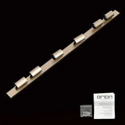 ORION Spotlight Sean, 6 lyskilder, gullfarget, metall, svingbar